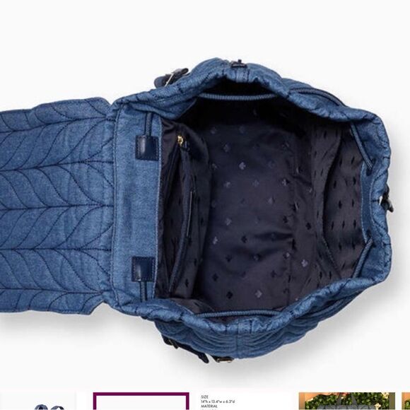 Kate Spade | Ellie Denim Large Flap Backpack main image 11